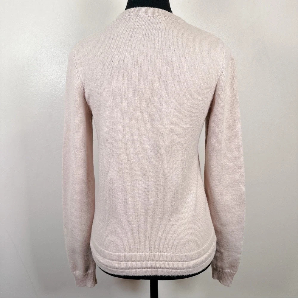 Heartloom Crew Neck Tie Waist Sweater Beige Color - Picture 4 of 16